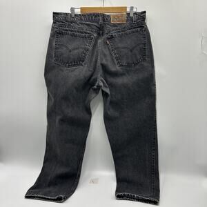 Levis 545 Jeans Men’s SZ 38x30 Black Signature Loose Fit Straight Leg Y2K Grunge